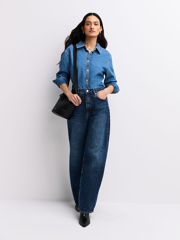 FRAME Acumen The Bow Barrel Leg Jeans - Image 2 of 7 FRAME Acumen The Bow Barrel Leg Jeans - Image 2 of 7