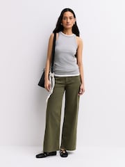 FRAME Grasshopper Le Slim Palazzo Wash Trousers - Image 1 of 6