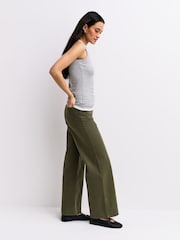 FRAME Grasshopper Le Slim Palazzo Wash Trousers - Image 3 of 6