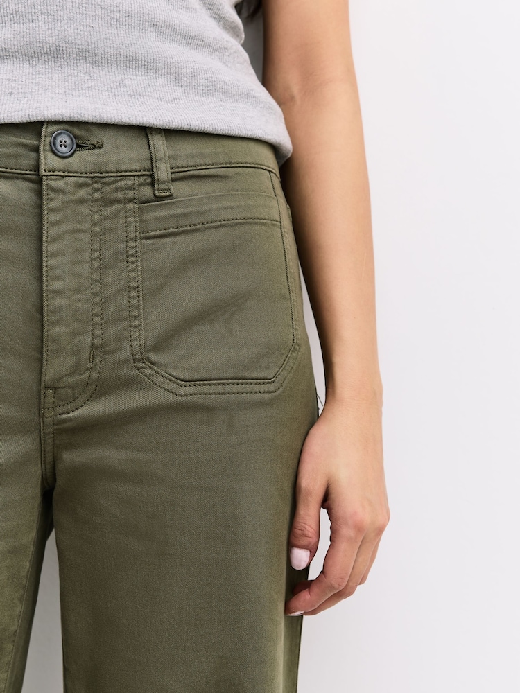 FRAME Grasshopper Le Slim Palazzo Wash Trousers - Image 6 of 6