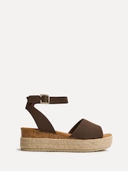 Linzi Brown Nirvana Espadrille Flatform Sandals - Image 2 of 5