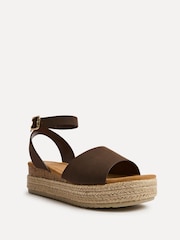 Linzi Brown Nirvana Espadrille Flatform Sandals - Image 3 of 5