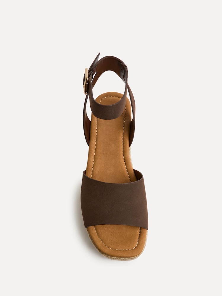 Linzi Brown Nirvana Espadrille Flatform Sandals - Image 5 of 5