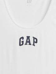 Gap White Logo Ribbed Vest - Image 5 of 5