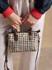 Joules Edie Gingham Crossbody Bag - Image 4 of 8