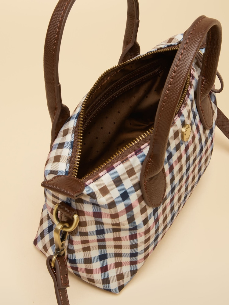 Joules Edie Gingham Crossbody Bag - Image 8 of 8