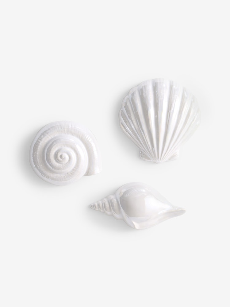 Set of 3 Ceramic Coastal Shaped Wall Plaques - Imagen 4 de 4