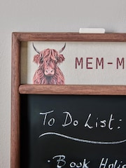 Black Hamish The Highland Cow Memo Board Wall Plaque - Image 5 of 5