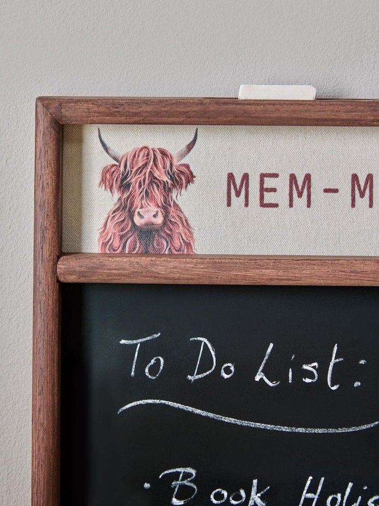 Black Hamish The Highland Cow Memo Board Wall Plaque - Image 5 of 5