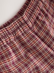 Orange/Red Check Pullon Wide Leg Trousers (3-16yrs) - Image 7 of 8