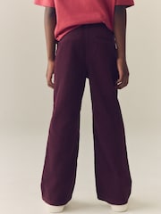 Berry Red Cord Flared Trousers (3-16yrs) - Image 3 of 8