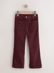 Berry Red Cord Flared Trousers (3-16yrs) - Image 5 of 8