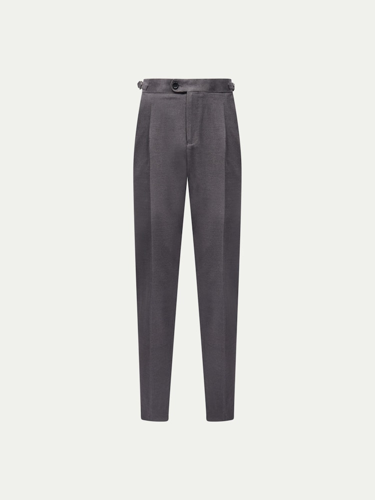 Peckham Rye Grey Smart High Waisted Trousers - Image 1 of 5 Peckham Rye Grey Smart High Waisted Trousers - Image 1 of 5