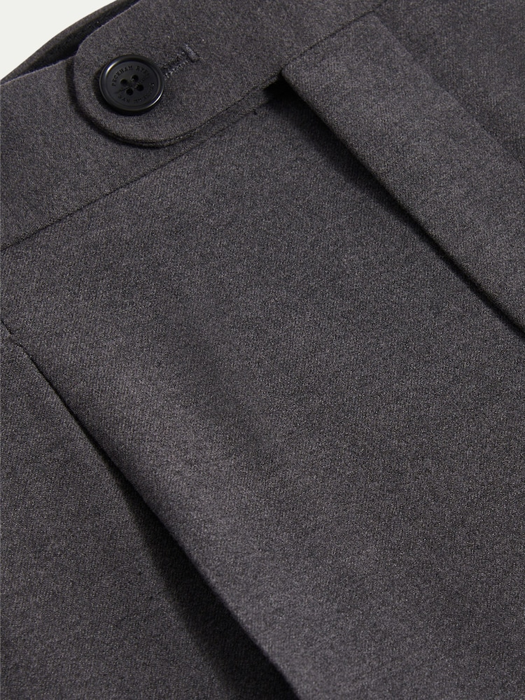 Peckham Rye Grey Smart High Waisted Trousers - Image 5 of 5 Peckham Rye Grey Smart High Waisted Trousers - Image 5 of 5