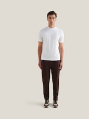 Peckham Rye Brown Interlock Jersey Joggers - Image 2 of 8