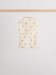 Ecru / Green Knitted Gilet and Printed Rib 3 Piece Baby Set (0mths-2yrs) - Image 7 of 15