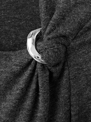 Mango Grey Metal Detail Long Sleeve Top - Image 6 of 6