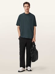 AllSaints Blue Xander Short Sleeve Crew T-Shirt - Image 5 of 6