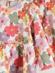 White Floral Peplum Top and Leggings Baby Set (0mths-2yrs) - Image 11 of 14