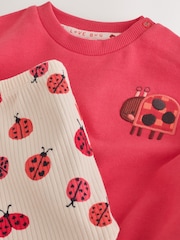 Red Ladybird Sweat Top and Leggings Set (0mths-2yrs) - Image 7 of 9