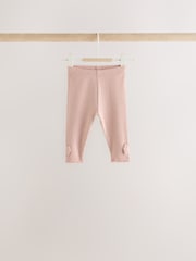 Pink/Cream Fur Baby Gilet Top and Leggings 3 Piece Set (0mths-2yrs) - Image 4 of 11