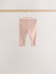 Pink/Cream Fur Baby Gilet Top and Leggings 3 Piece Set (0mths-2yrs) - Image 7 of 11
