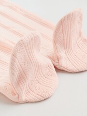 Pink Pointelle Bodysuit Leggings And Cardigan Baby Set 3 Piece (0-9mths) - Image 17 of 19