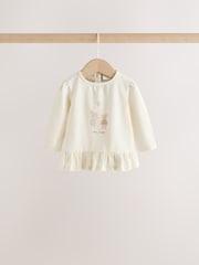Ecru Bunny Baby Top And Legging 2 Piece Set (0mths-2yrs) - Image 3 of 10