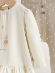 Ecru Bunny Baby Top And Legging 2 Piece Set (0mths-2yrs) - Image 7 of 10