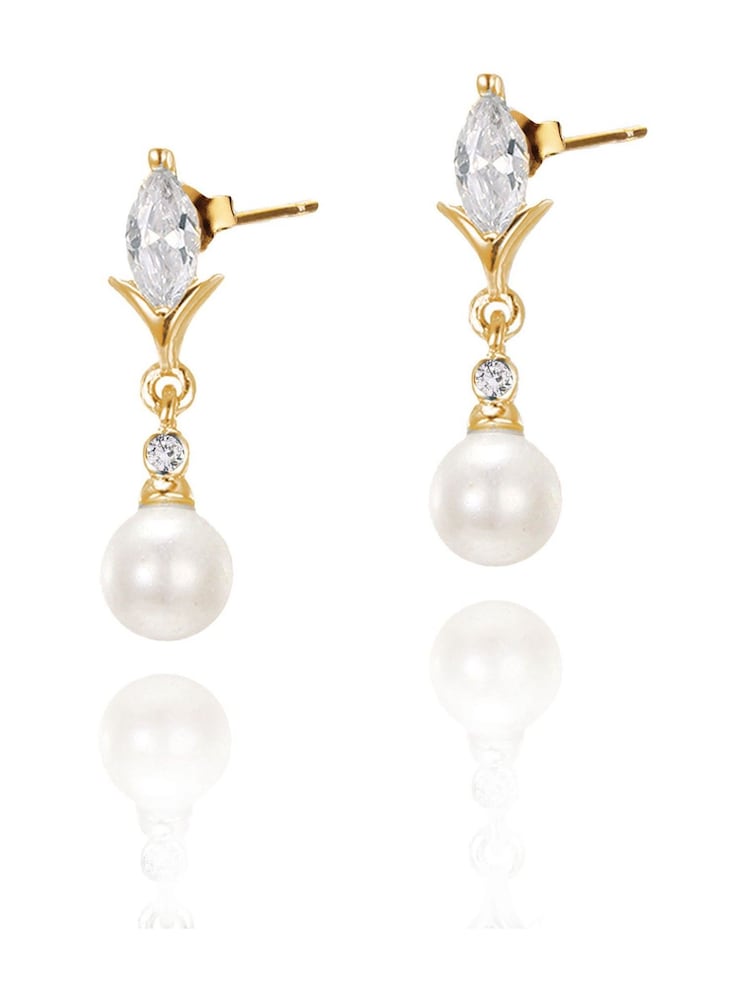 Ivory & Co Gold Tone Malmo Earrings - Image 1 of 4 Ivory & Co Gold Tone Malmo Earrings - Image 1 of 4