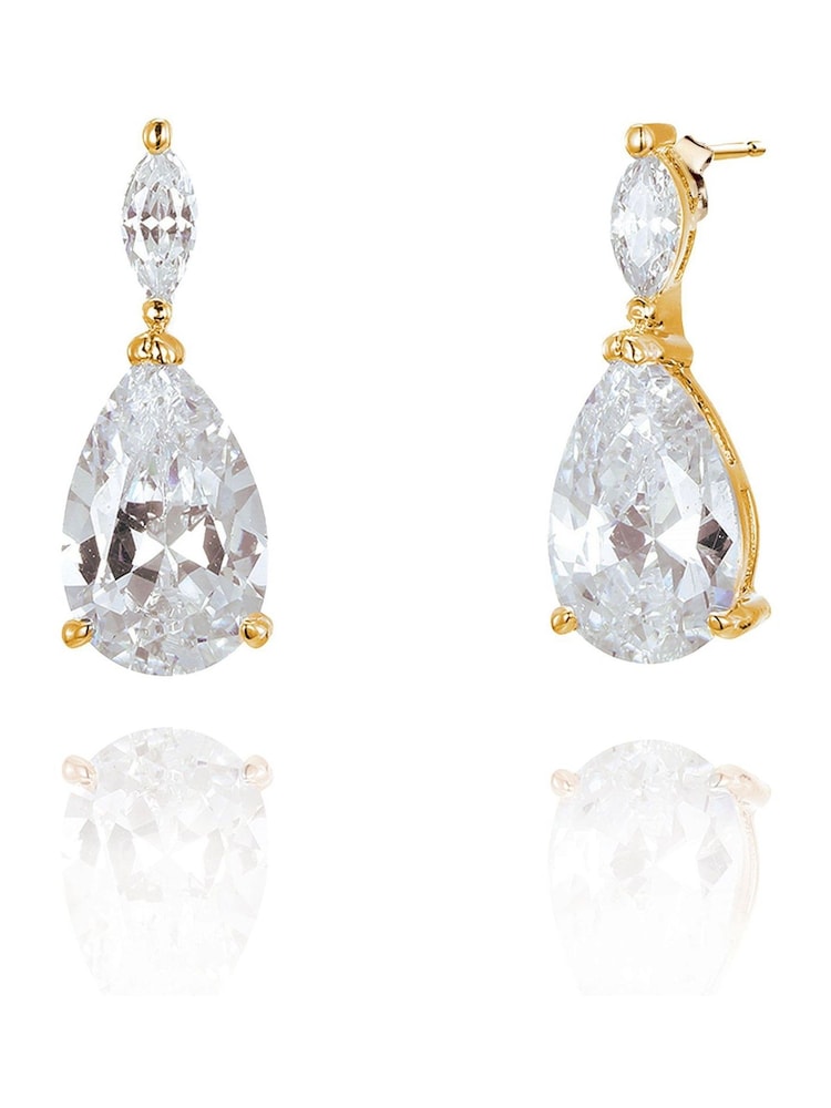 Ivory & Co Gold Tone Genova Earrings - Image 1 of 4 Ivory & Co Gold Tone Genova Earrings - Image 1 of 4