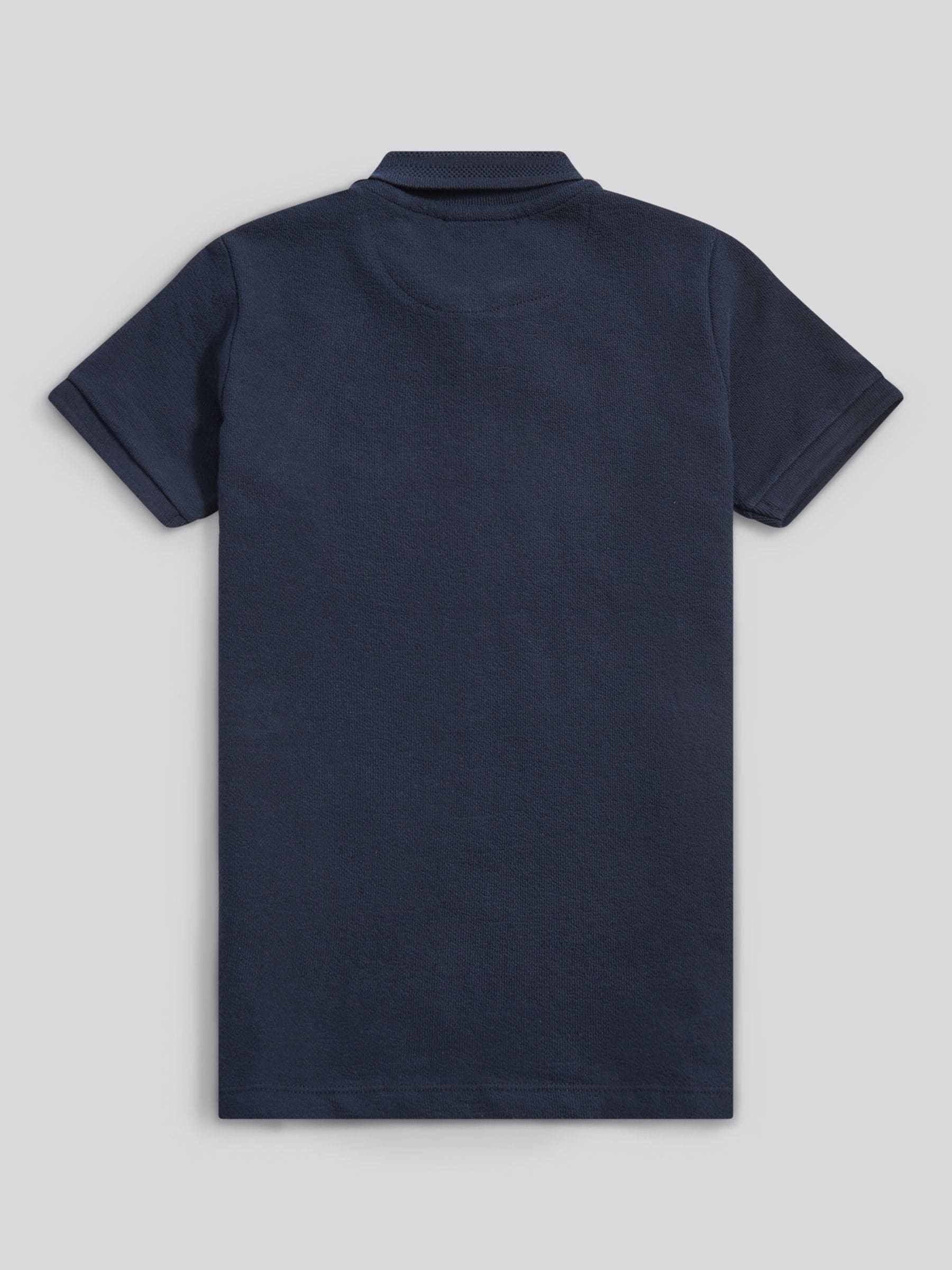 Buy U.S. Polo Assn Blue Flat Pile Texture Zip Polo Shirt from Next USA