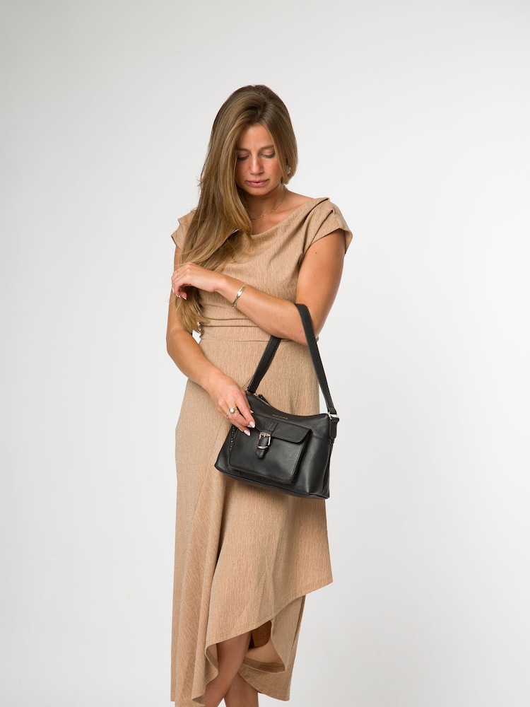 Pure Luxuries London Lambourne' Leather Grab Black Bag - Image 7 of 7 Pure Luxuries London Lambourne' Leather Grab Black Bag - Image 7 of 7