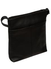 Pure Luxuries London Bodham' Leather Black Cross-Body Bag - Image 2 of 6