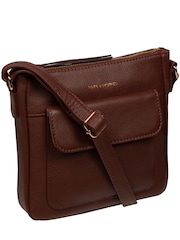 Pure Luxuries London Amberlyn' Leather Black Cross-Body Bag - Image 4 of 7