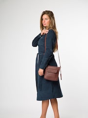 Pure Luxuries London Amberlyn' Leather Black Cross-Body Bag - Image 6 of 7