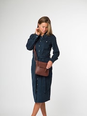 Pure Luxuries London Amberlyn' Leather Black Cross-Body Bag - Image 7 of 7