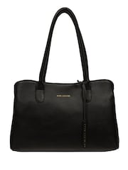Pure Luxuries London Aysgarth' Black Leather Handbag - Image 1 of 5