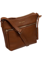 Pure Luxuries London Thorne' Leather Black Cross-Body Bag - Image 4 of 7