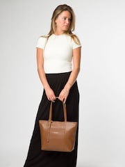 Pure Luxuries London Wimbley' Leather Black Tote Bag - Image 7 of 8