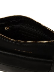 Pure Luxuries London Amberlyn' Leather Black Cross-Body Bag - Image 3 of 5