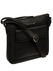 Pure Luxuries London Amberlyn' Leather Black Cross-Body Bag - Image 4 of 5
