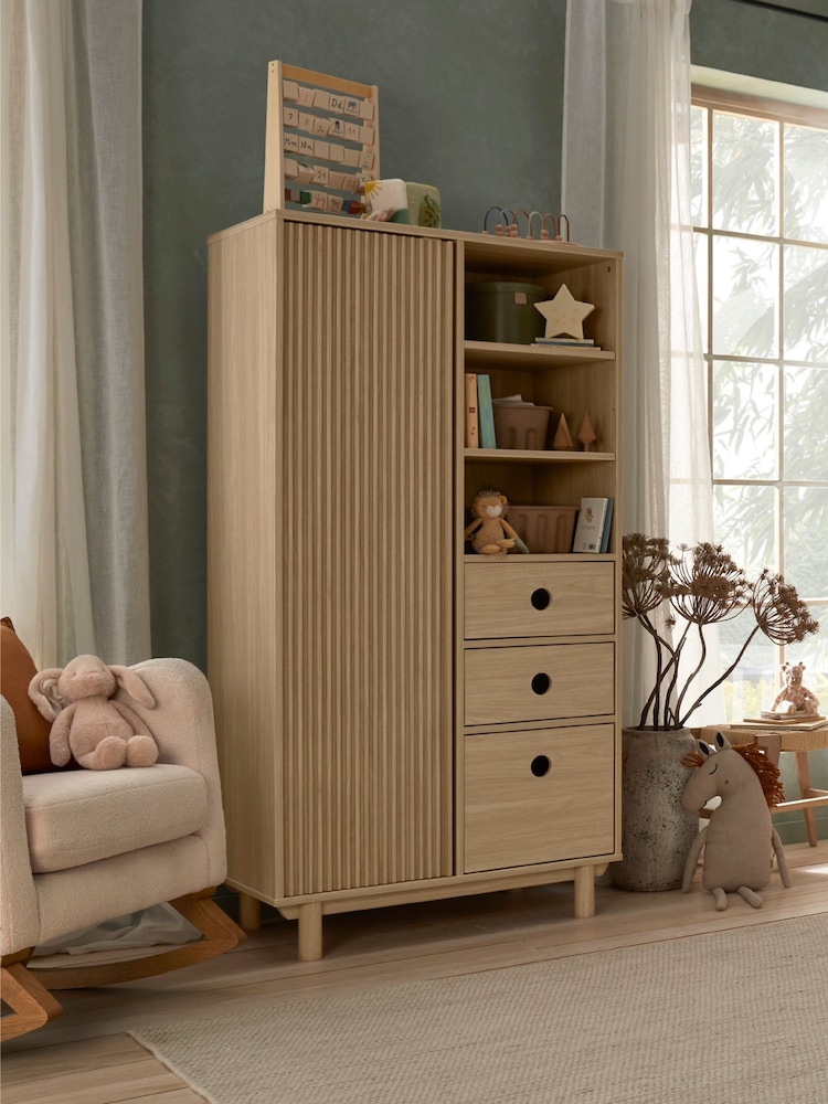 Mamas & Papas Natural Oak Oska Wardrobe - Image 2 of 12 Mamas & Papas Natural Oak Oska Wardrobe - Image 2 of 12