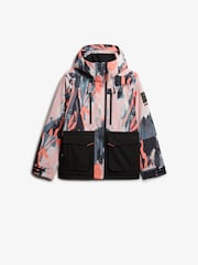 Superdry Pink Ultimate Freestyle Ski Jacket - Image 6 of 7