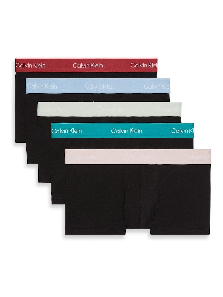 Calvin Klein Black Low Rise Trunks 5 Pack - Image 7 of 7 Calvin Klein Black Low Rise Trunks 5 Pack - Image 7 of 7