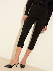 Friends Like These Black Sculpting Stretch Capri Trousers - Image 2 of 4