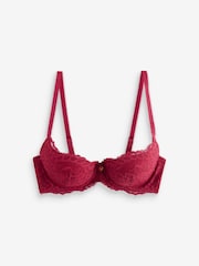 Boux Avenue Bright Red Billie Lace Balconette Bra - Image 7 of 7
