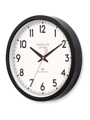 Brookpace Lascelles Black Radio Controlled Clock 36cm - Image 3 of 4