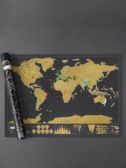 Suck UK Large Deluxe Scratch Map - Image 1 of 5