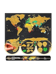 Suck UK Large Deluxe Scratch Map - Image 2 of 5